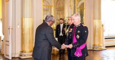 Ambassador Grum and King Philippe