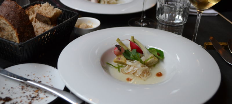 Squid / daikon’s water / artichoke Squid / daikon’s water / artichoke