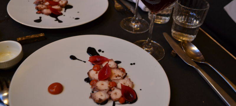 Octopus / nduja / black lemon Octopus / nduja / black lemon